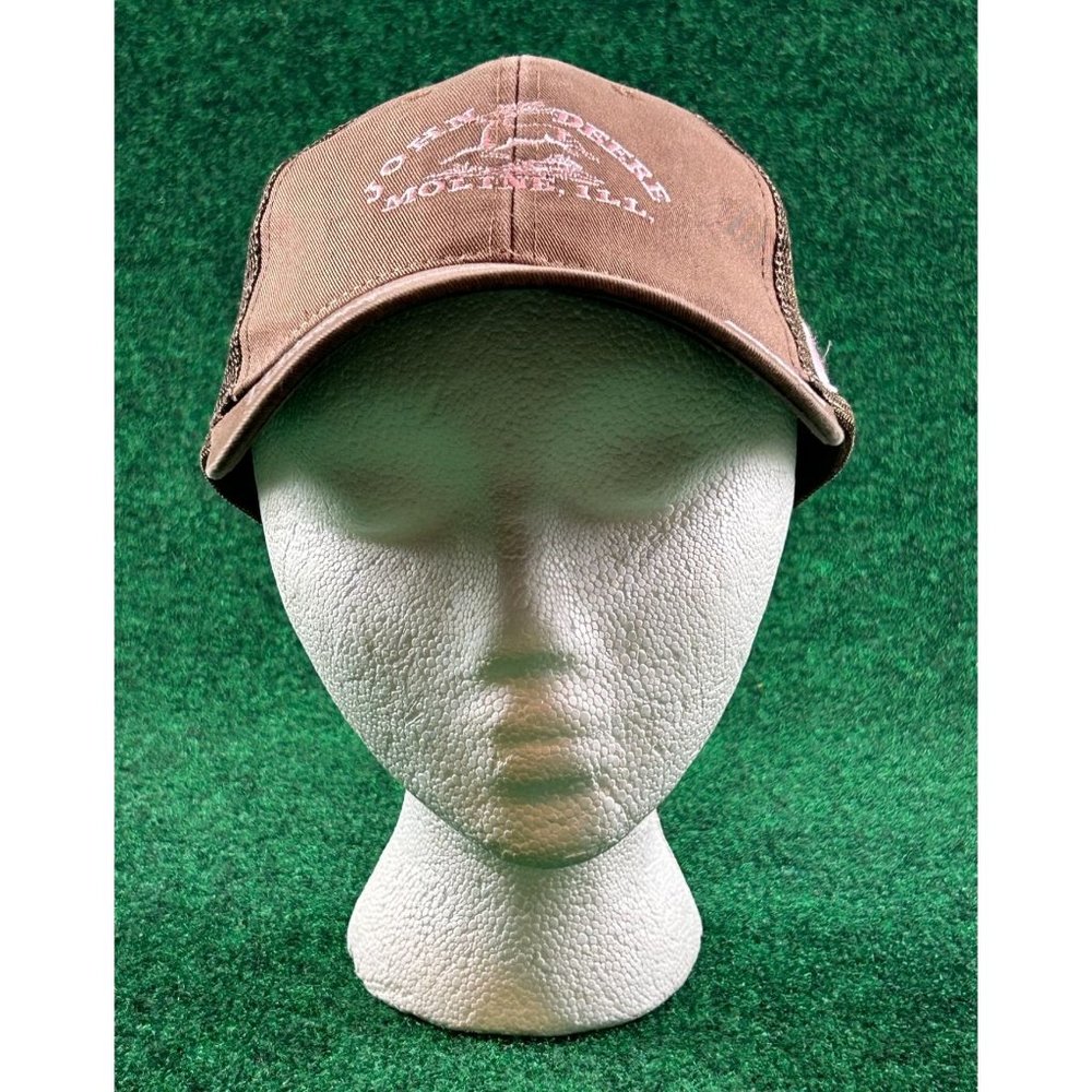 John Deere Moline Idaho Brown/Pink Adjustable Mesh‎ Hat/Cap Womens
